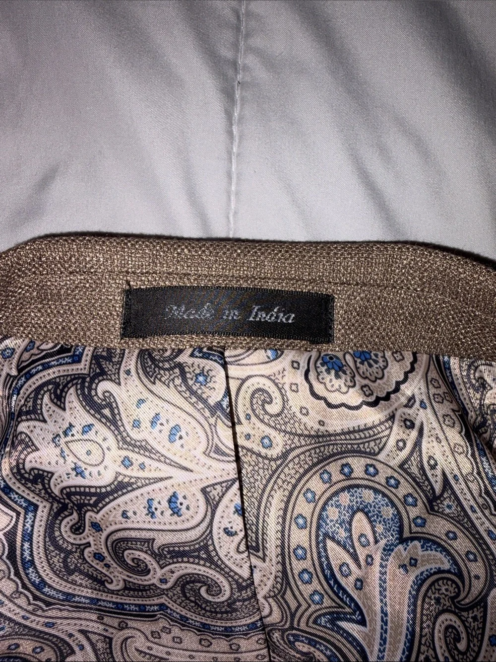 Lauren Ralph Lauren Taupe Sport Coat with Paisley Lining